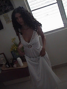 1970s Lace & Satin Nightgown