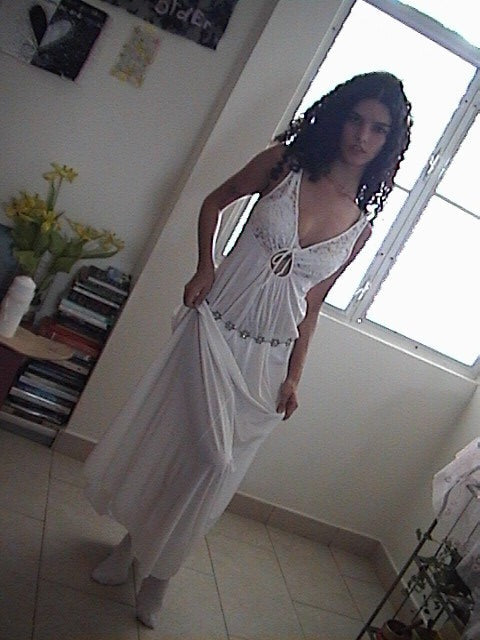 1970s Lace & Satin Nightgown