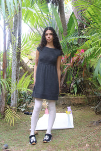 Boat Neck Mini Knit Dress