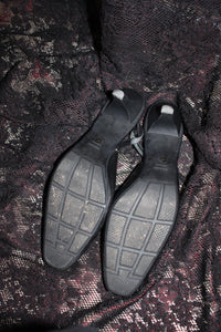 Prada Leather Slingback Kitten Heels
