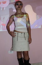 Load image into Gallery viewer, Vintage Lace-Up Cargo Knee Skirt
