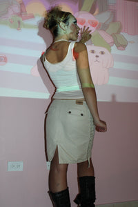 One-Shoulder Ivory Tank