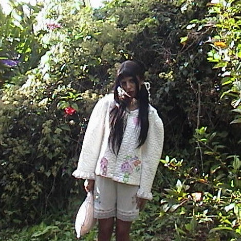 Flower Punk Book Club x Ciclo de Moda Reworked 1960s Quilted Night Jacket