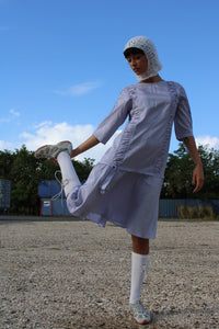 Handmade Vintage Lilac Maxi Dress