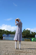 Load image into Gallery viewer, Handmade Vintage Lilac Maxi Dress
