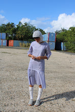 Load image into Gallery viewer, Handmade Vintage Lilac Maxi Dress
