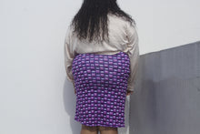 Load image into Gallery viewer, Plus Geometrical-Pattern Stretch Midi Skirt
